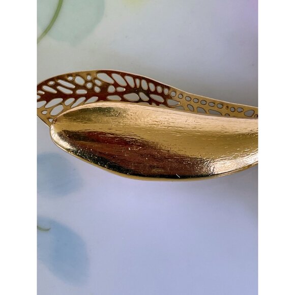 Vintage 1980s Large Peach Dragon Fly Bug Brooch - Picture 12 of 15